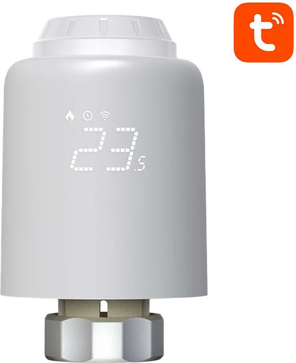 Valvul termostatike e mençur Avatto TRV07, ZigBee 3.0, Tuya, e bardhë