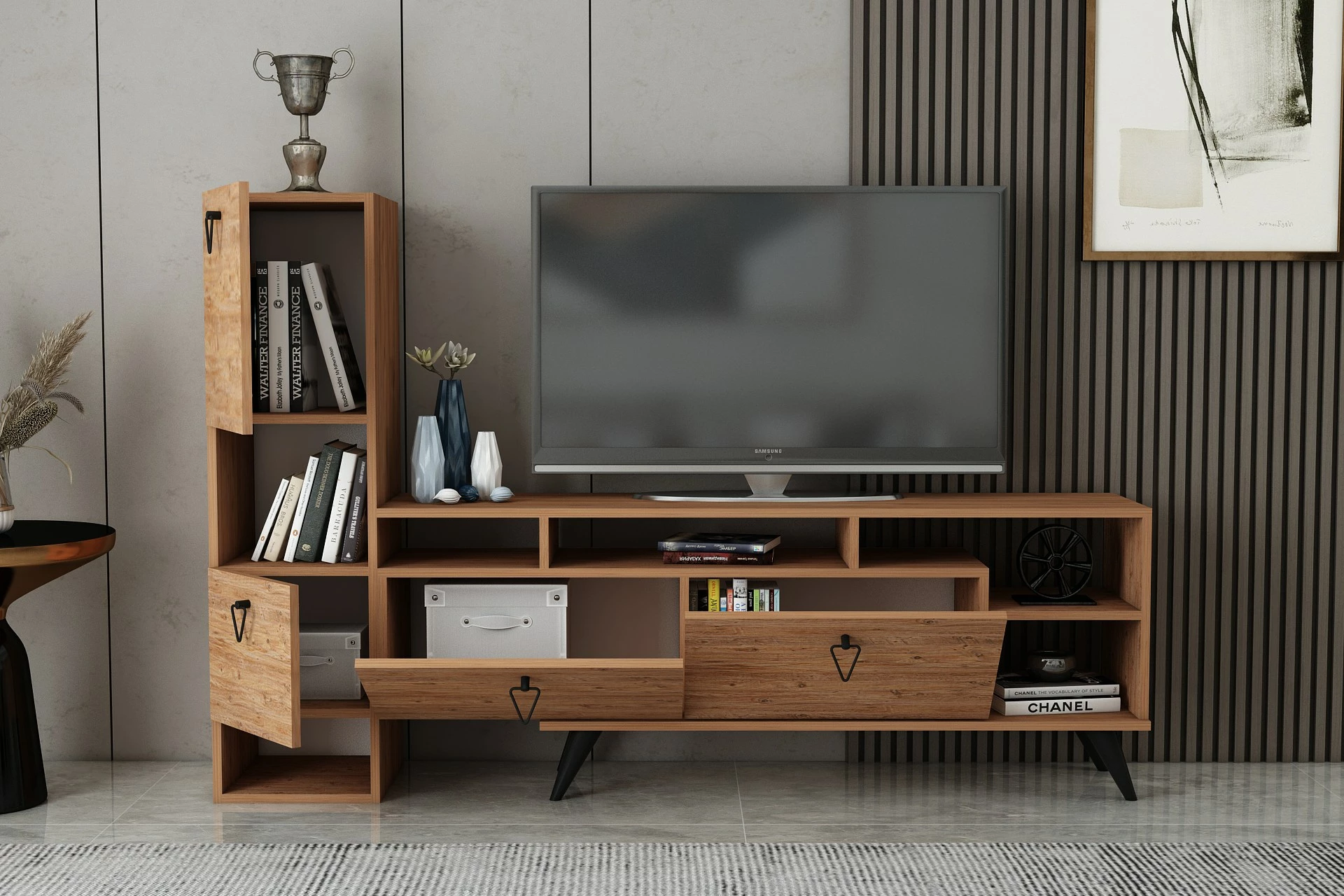 Komodë TV Hanah Home, Emmy, ngjyrë pishë