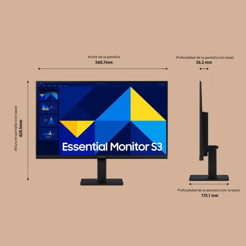 Monitor Samsung LS24D304GAUXEN 24" IPS 100 Hz i zi