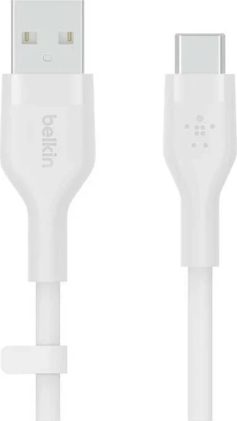 Kabllo Belkin CAB008bt, USB-A në USB-C, 1m, bardhë
