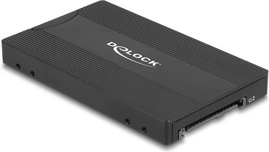 Adapter SSD DeLOCK 64301 U.2 në M.2 NVMe/SATA, 2.5", i zi