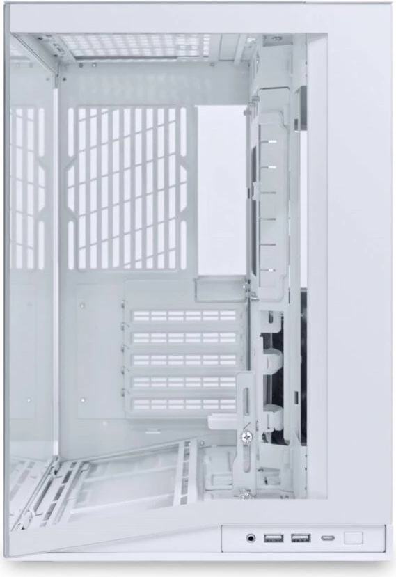Kasë Lian Li O11 Dynamic Mini V2 Flow O11DMIV2W, Mini Tower ATX/mATX/Mini-ITX, xham i temperuar, e bardhë