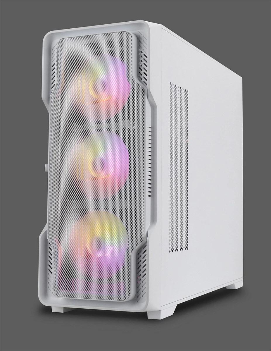 Kasë Nanoxia DS-9 ARGB Airflow, Midi Tower, USB-C, TG/Mesh, e bardhë