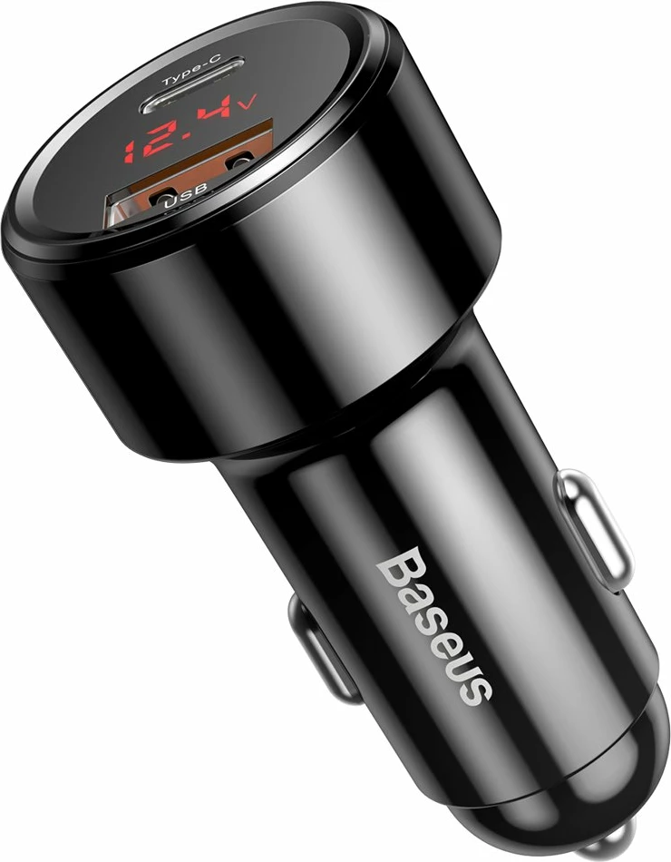Karikues veture Baseus Magic Series PPS CCMLC20C-01, 45W, USB-C/USB-A, me ekran, zi