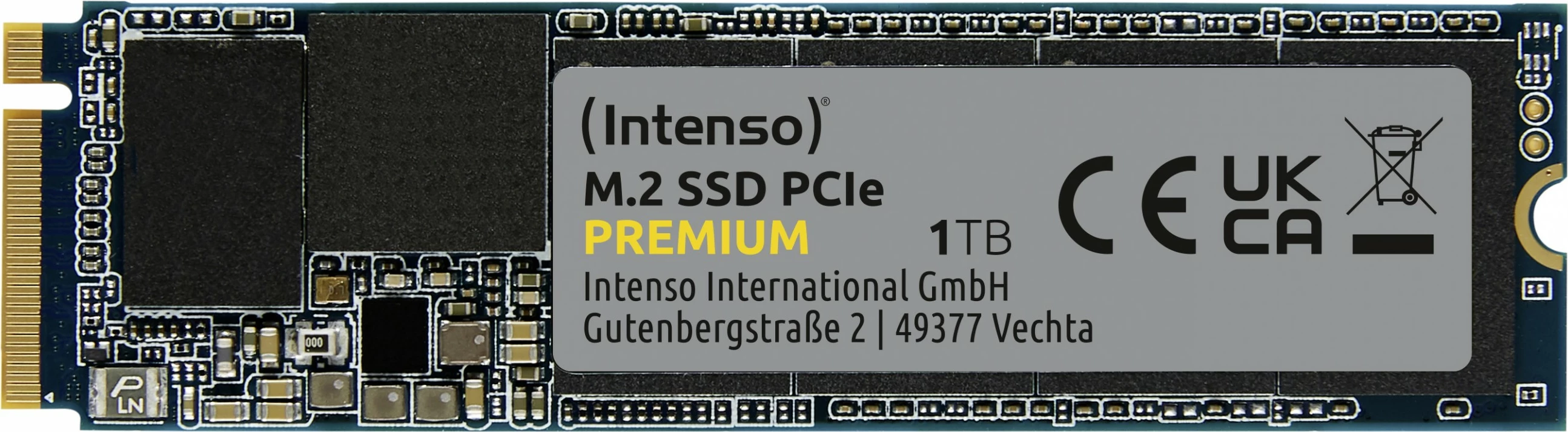 SSD Intenso 3835460, 1 TB, M.2, 2100 MB/s