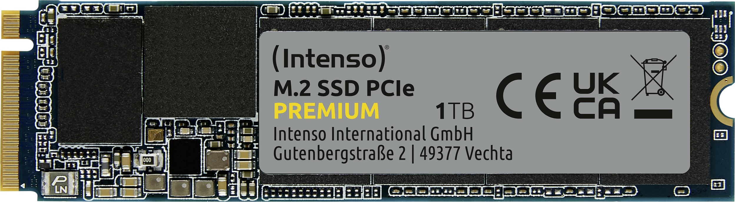 SSD Intenso 3835460, 1 TB, M.2, 2100 MB/s