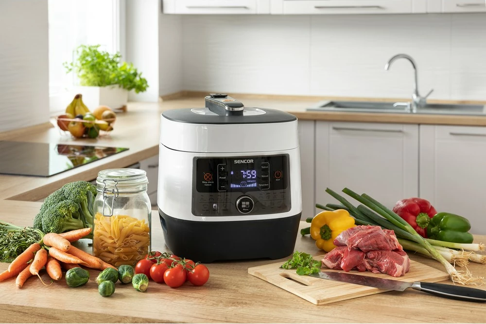Tenxhere me presion Sencor SPR 3600WH, e bardhë, 5,7 l
