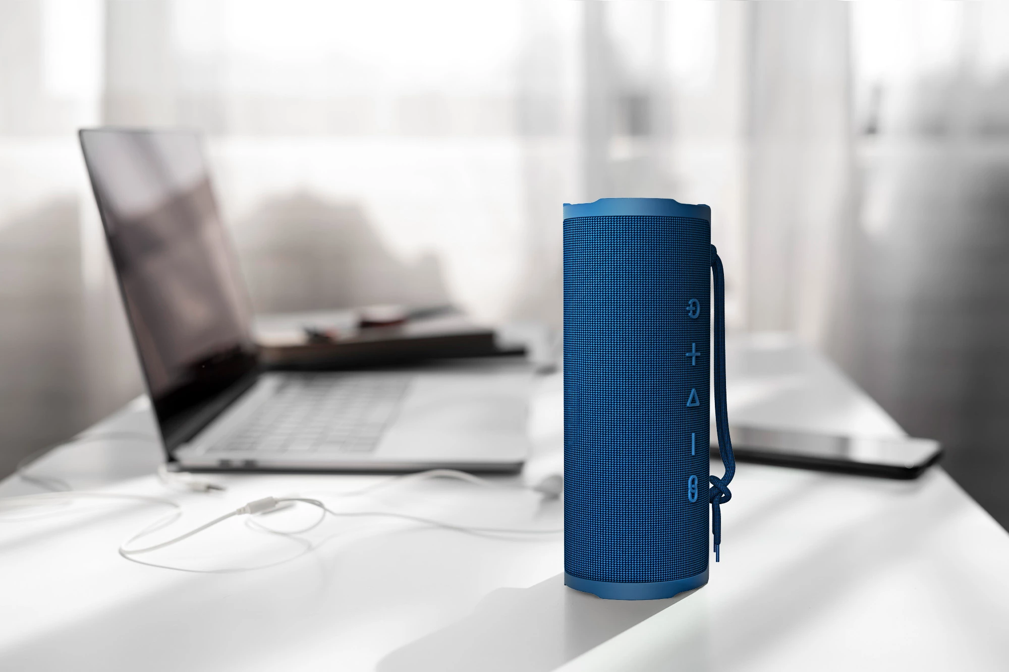 Altoparlant Bluetooth Moye Beat 30W, IPX7, 12 orë, Bluetooth 5.3, blu