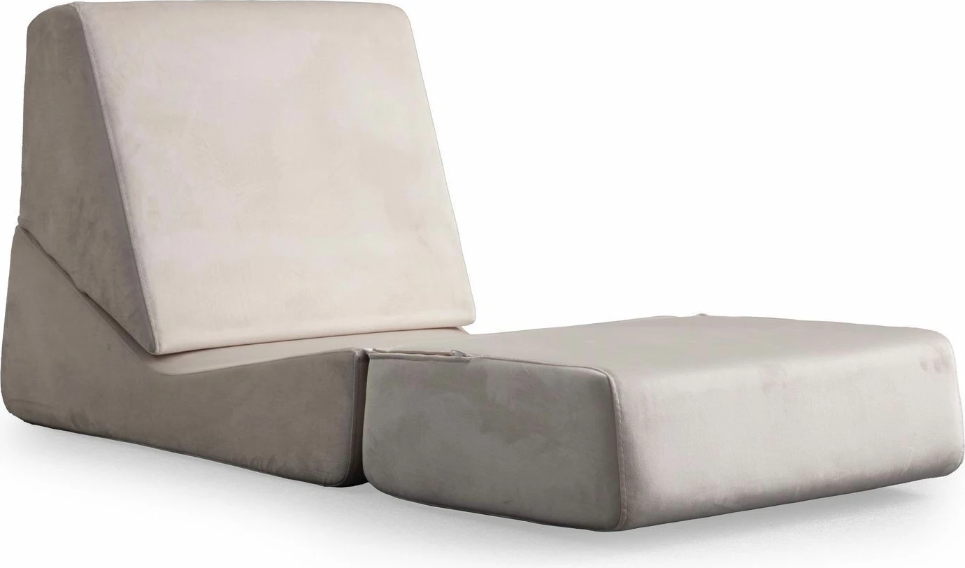 Krevat-karrige një vendësh Atelier del Sofa, Origami, ngjyrë krem