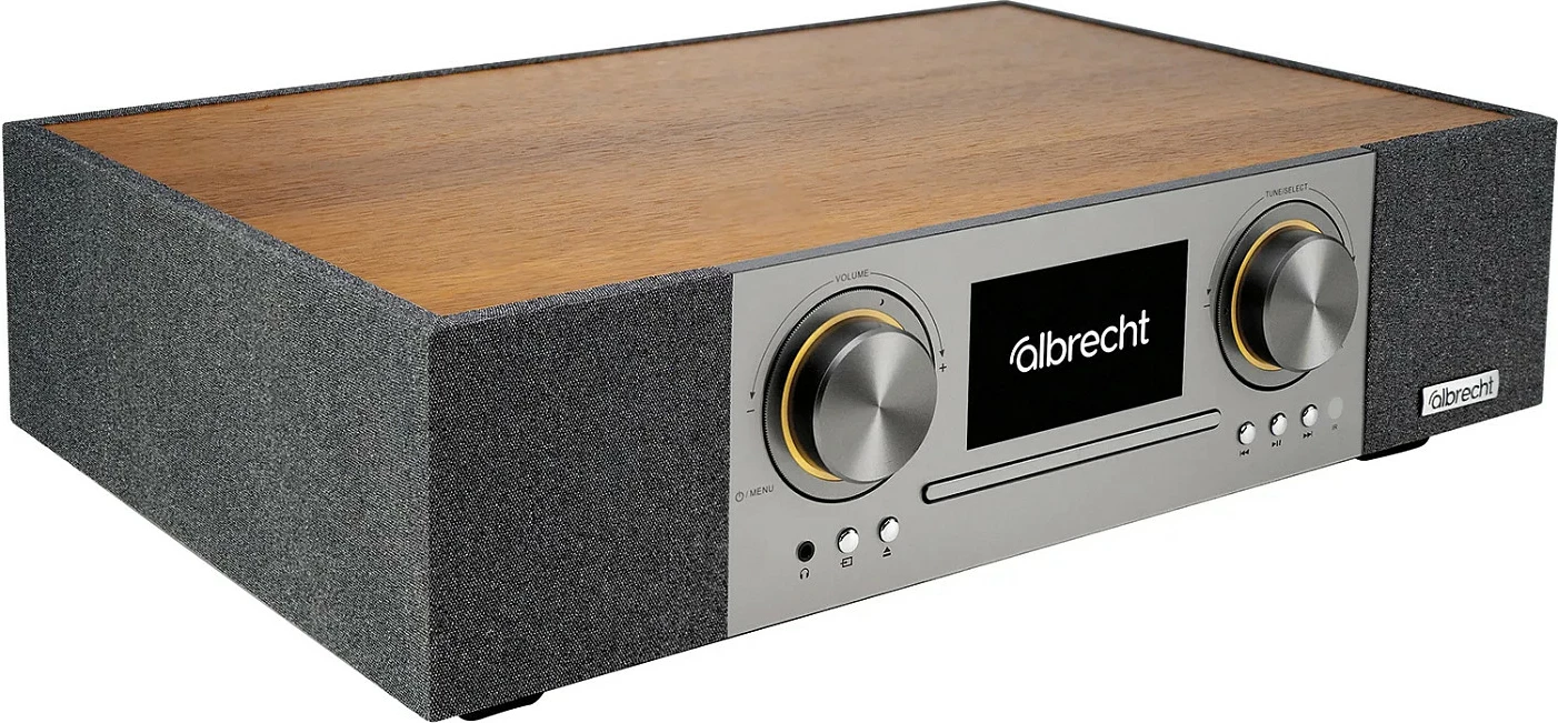 Sistem audio Albrecht DR 1000, all-in-one, dru/gri