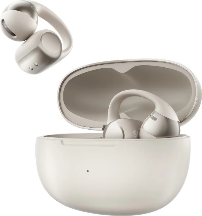 Kufje sportive Shokz OpenDots One E310GY wireless Bluetooth, dizajn i hapur për vesh, gri