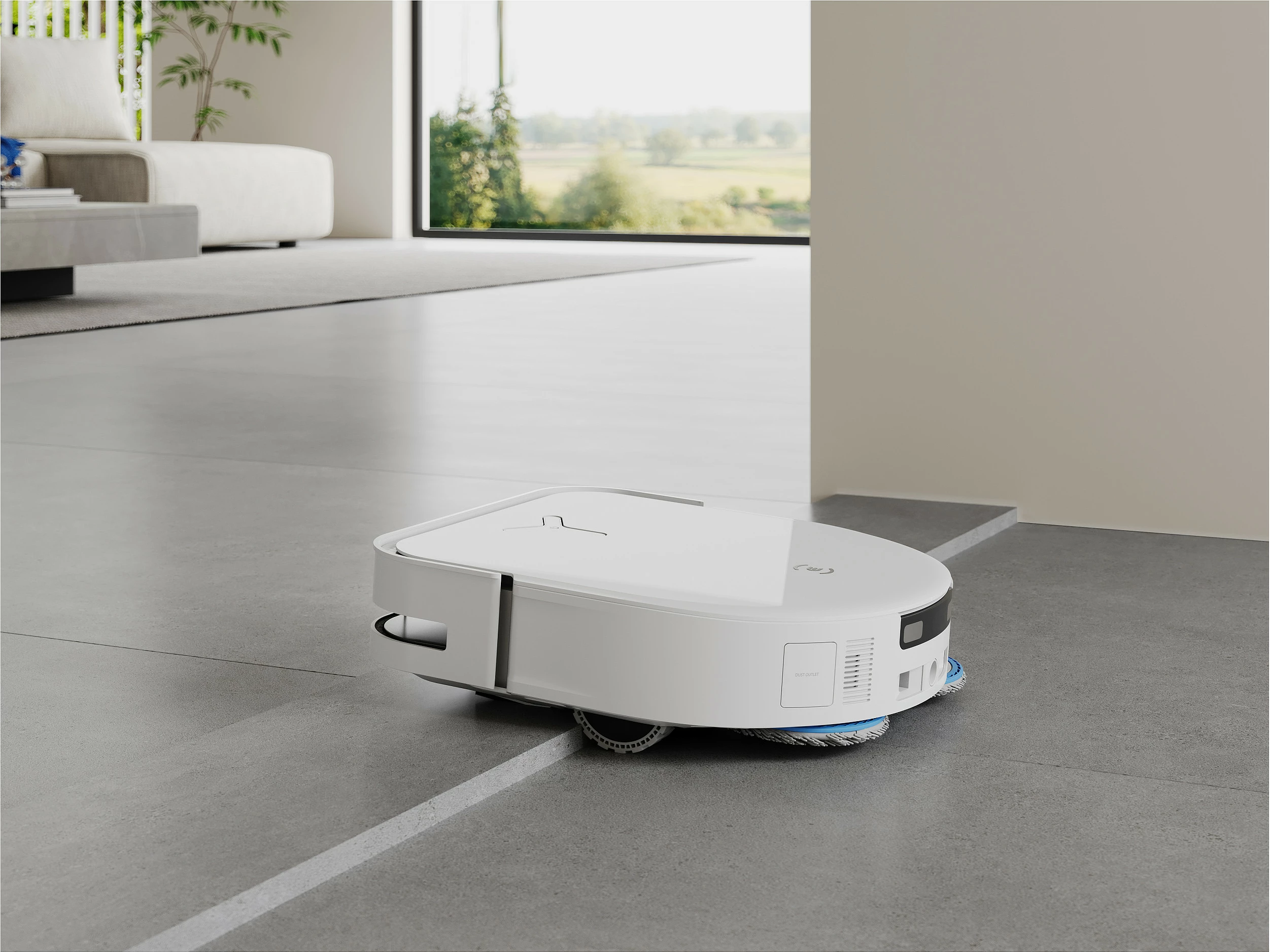 Robot fshesë Ecovacs Deebot X5 Omni, pa qese, stacion me qese pluhuri 3.5 L, fshirje e lagët, e bardhë