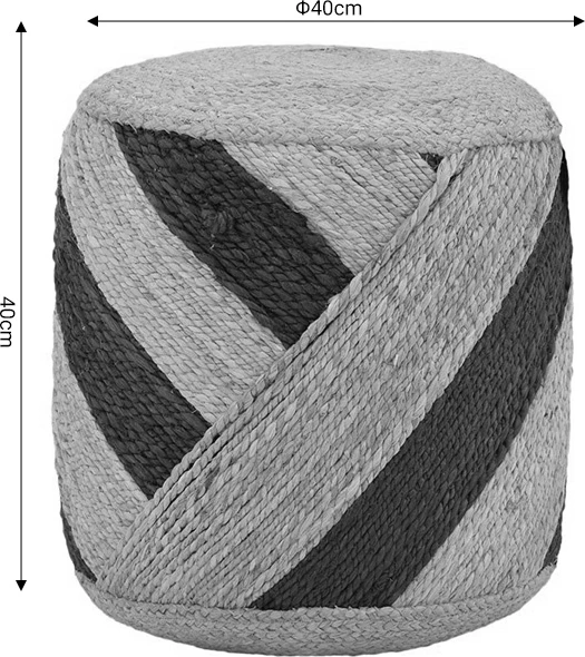 Karrige për bar Relous Inart natyrale 100% jute 40x40x40cm