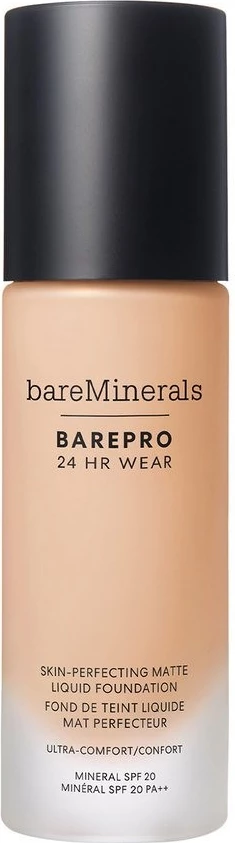Fondatinë për femra bareMinerals BarePro 24HR Wear Skin-Perfecting Matte Liquid Foundation SPF20 Light 27 Cool 30ml
