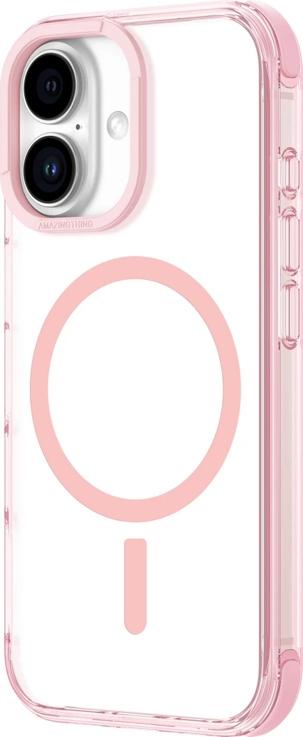 Mbështjellës AmazingThing Omni Mag për iPhone 16, rozë e errët
