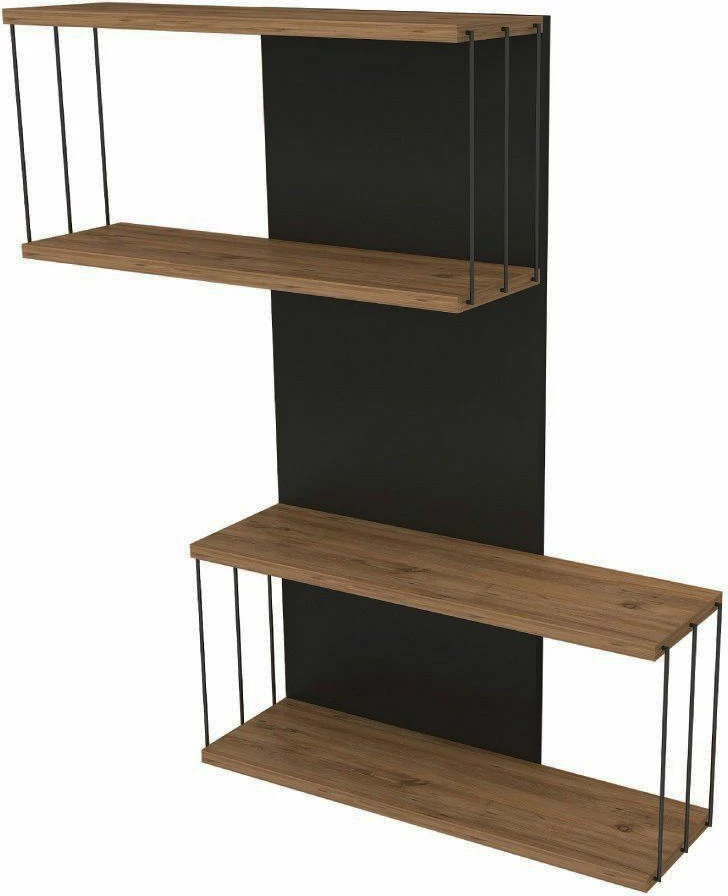 Raft muri Hanah Home Destan, anthracite, dru lis