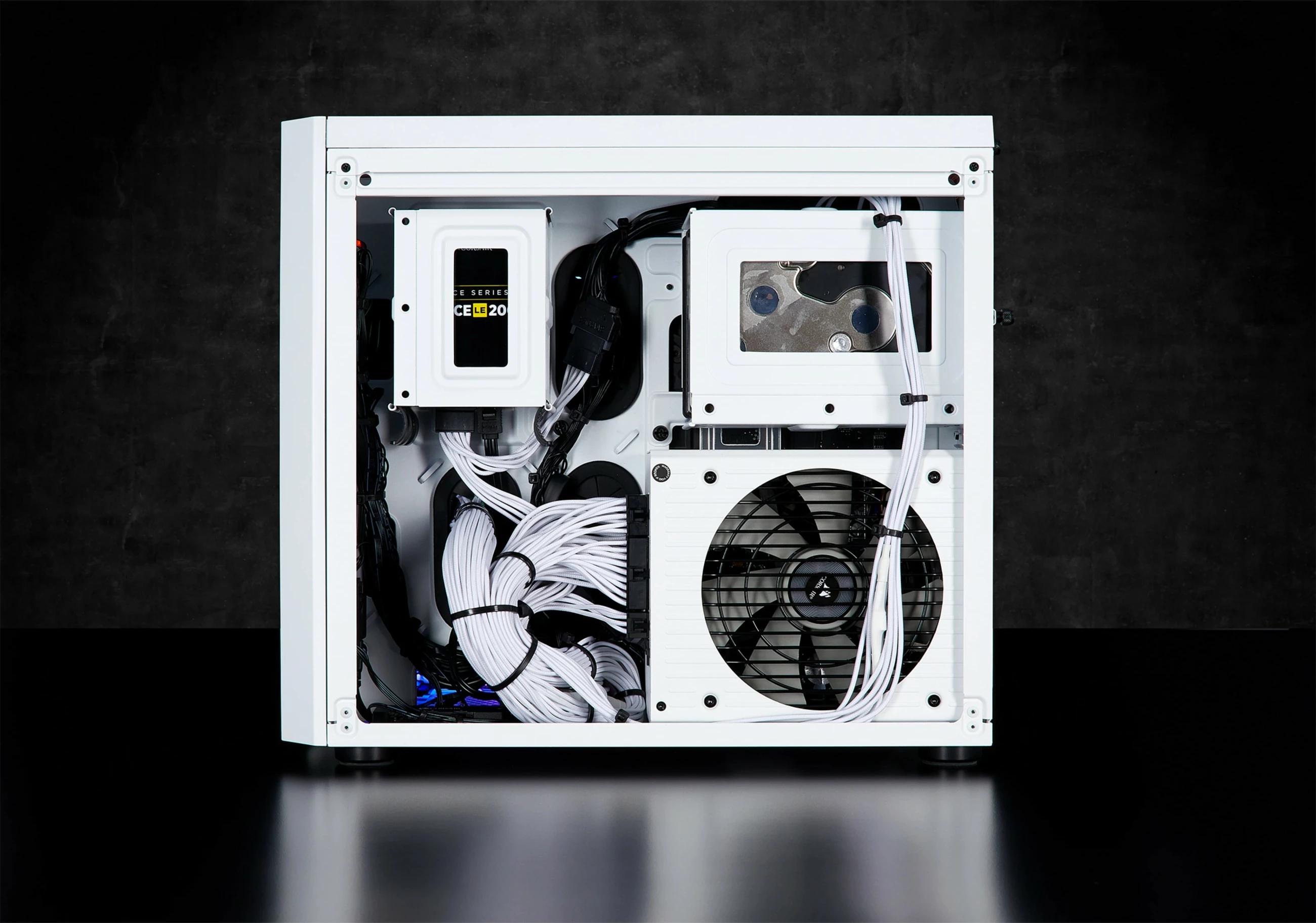 Kasë Corsair Crystal 280X, micro ATX, xham i temperuar, e bardhë