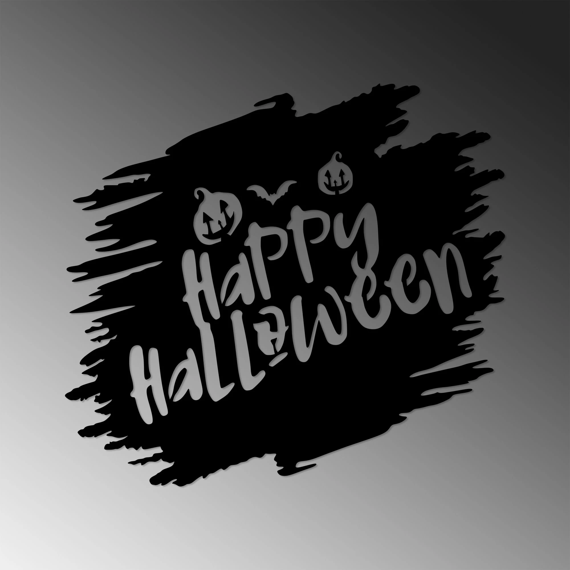 Aksesor dekorativ metalik për mur, Wallity, Happy Halloween - 447