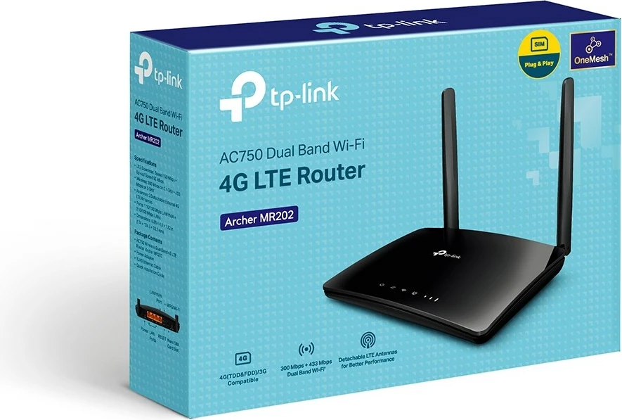Ruter wireless TP-Link Archer MR202, 4G, Dual-band, i zi