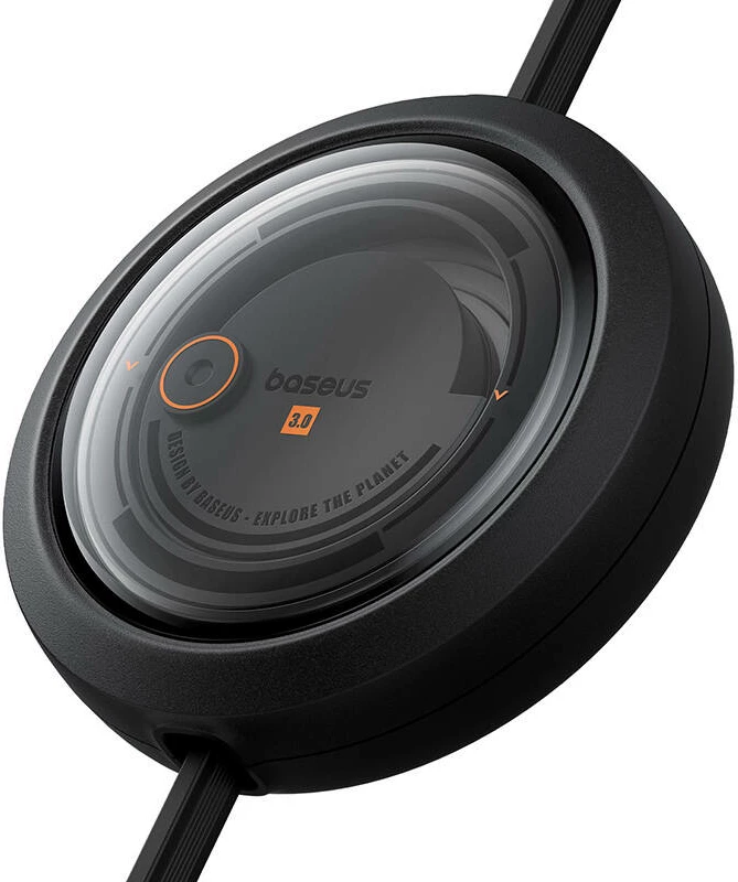 Kabllo 3-në-1 Baseus Free2Draw, 1.1m, 100W, USB në Micro+Lightning+USB-C, e zezë