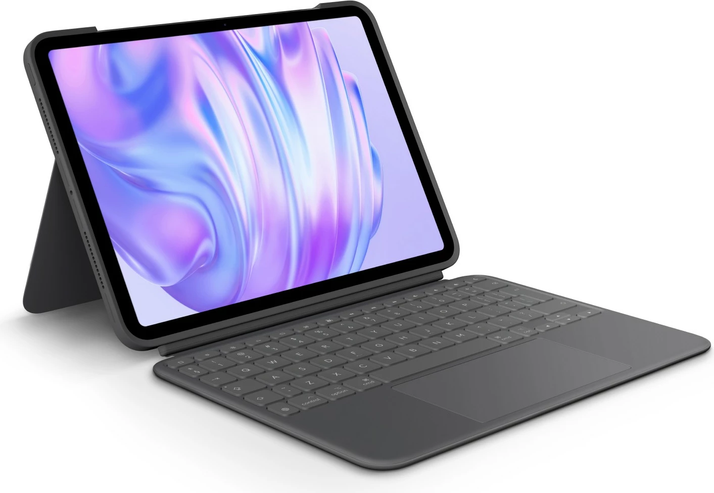 Mbështjellës tastierë Logitech Combo Touch, QWERTY, US International, Trackpad, 1.8 cm, 1 mm, Apple, Grafit