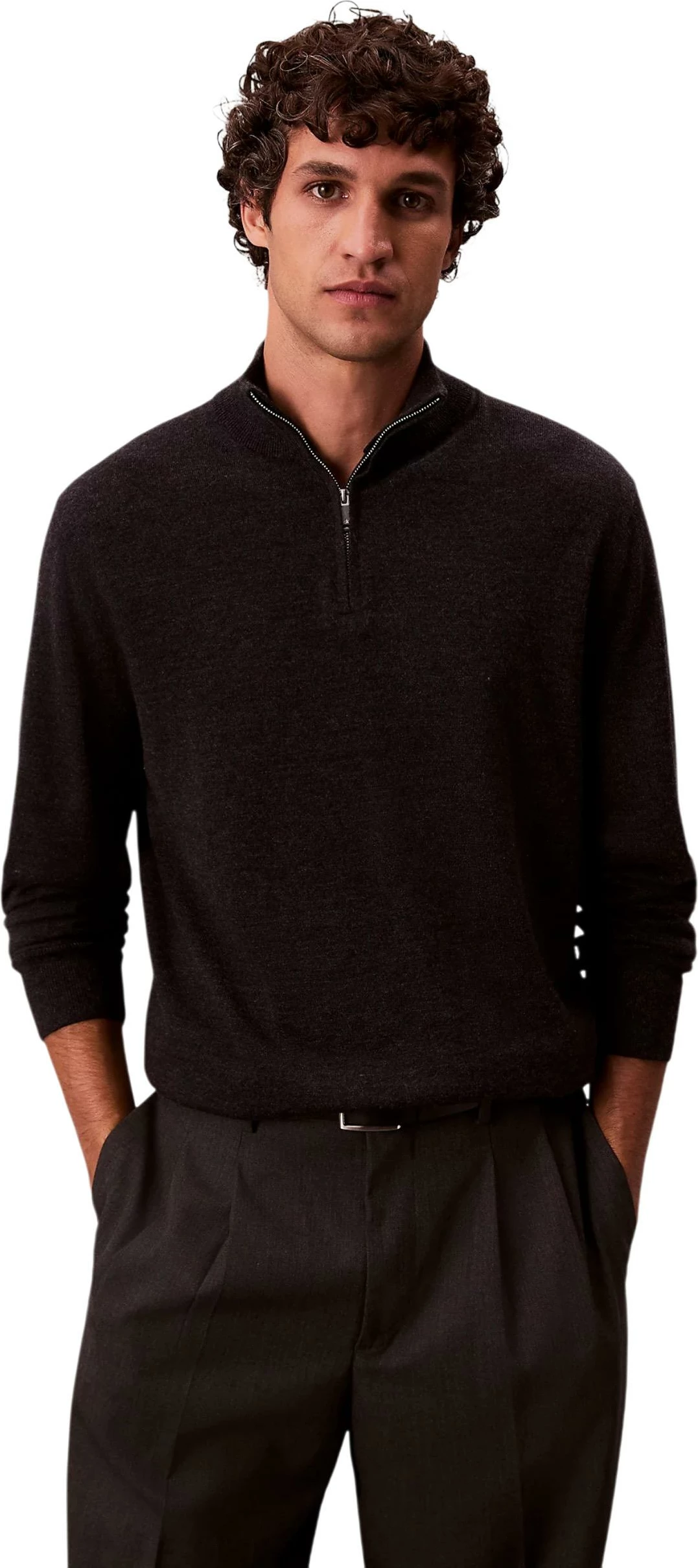 Xhemper për meshkuj Calvin Klein LV04LD318G, gri e errët