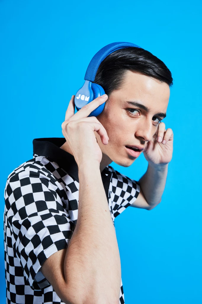 Kufje Jam Audio Been There Bluetooth on-ear, IPX4, 14 orë bateri, blu