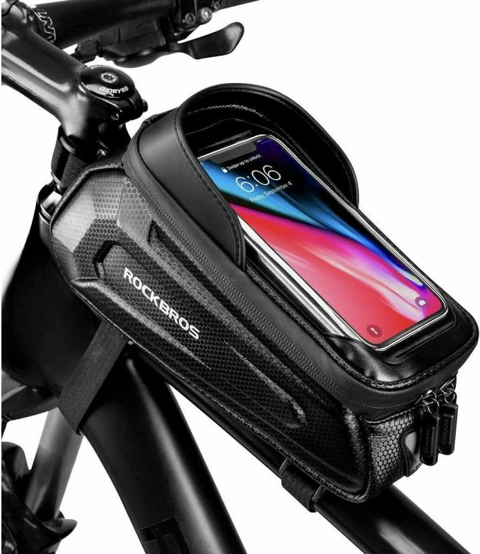 Çantë telefoni për biçikletë Rockbros, e zezë