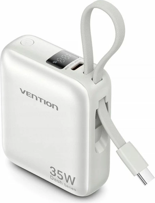 Power bank Vention 10000mAh 35W PD, bezhë