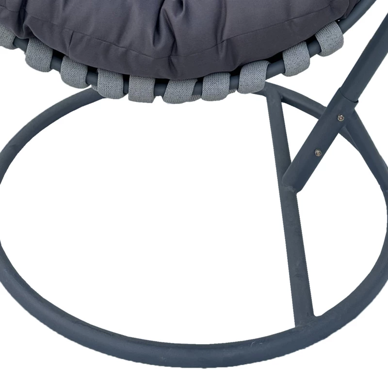 Karrige varëse Makito, bazë metali, ngjyrë gri, 100x105x195 cm