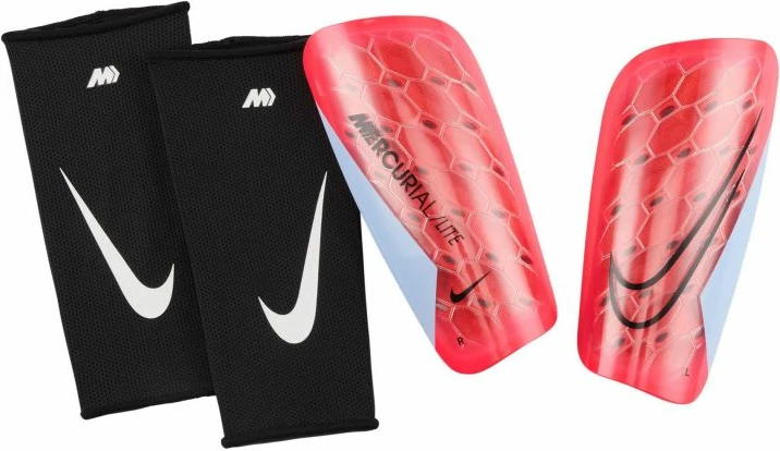 Mbrojtëse këmbësh Nike për futboll, të kuqe