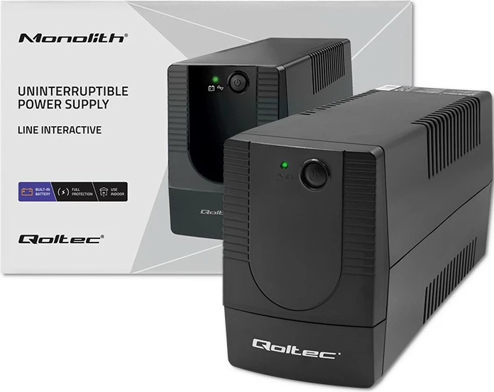 UPS Qoltec Monolith 1000VA 600W, i zi