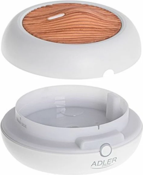 Difuzor aromash ultrasonik USB 3n1 ADLER AD7969, 70 ml, LED 7 ngjyra, bardhë/efekt dru i çelët