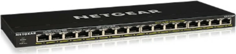 Switch NETGEAR GS316P, Gigabit Ethernet, 16 porte, PoE, i zi