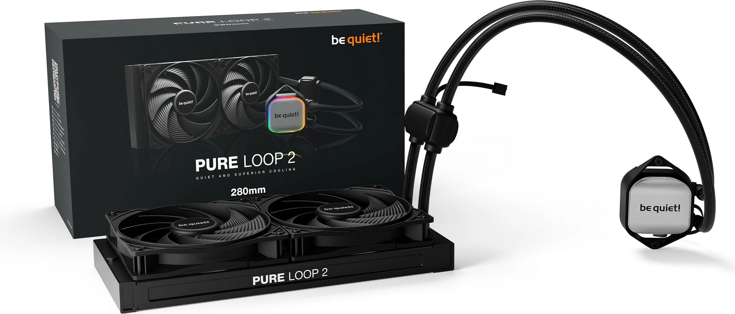 Kasë ftohëse Be Quiet! Pure Loop 2, 280mm, All-in-one, e zezë