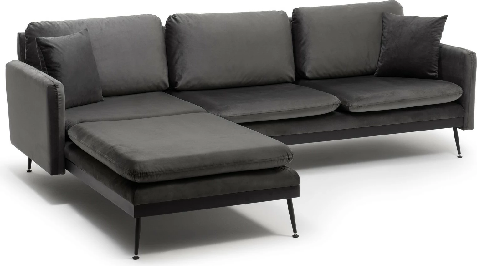 Këndsofa Reya, ngjyrë antracit