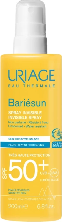 Spray për diell URIAGE Bariesun Invisible Fragrance-Free SPF50+, 200ml