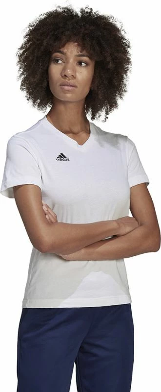 Maicë adidas për femra, e bardhë