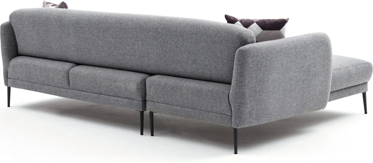 Kënd-sofë Venus L, ngjyrë gri, shndërrohet në krevat