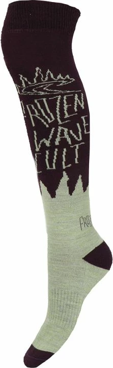 Çorape të gjata ski ONeill, unisex, bezhë/jeshile