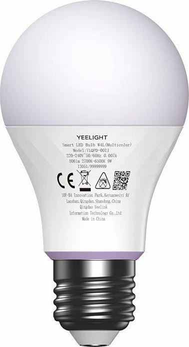 Llambë LED smart Yeelight W4 Lite (Color) YLQPD-0011 E27 9W 806 lm 2700-6500K, 1 copë