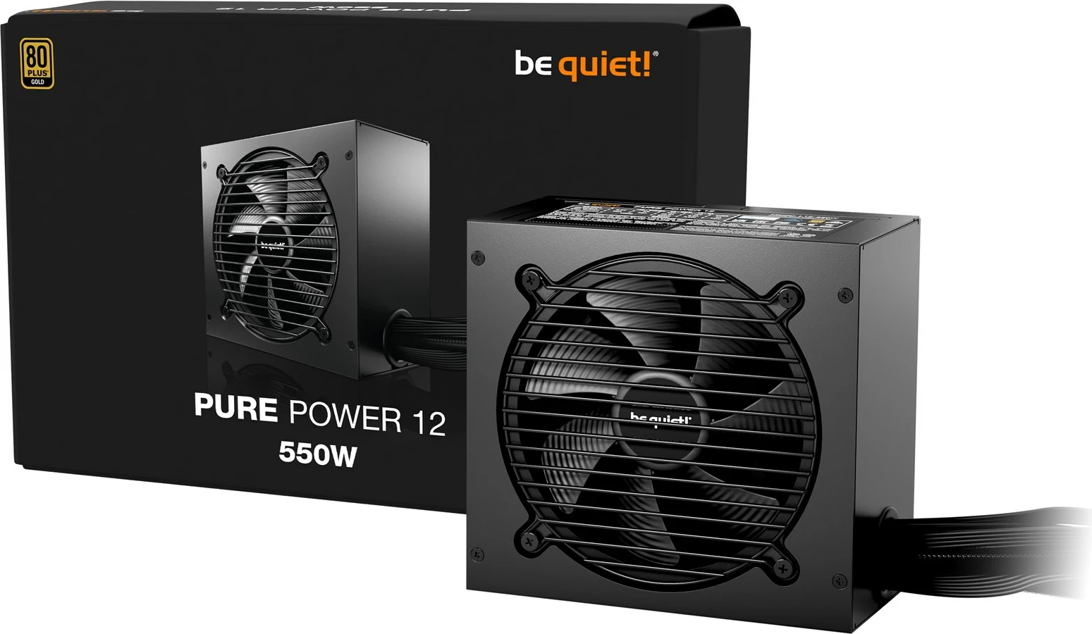 Furnizues energjie BE QUIET! PURE POWER 12, 550W, ATX, E zezë