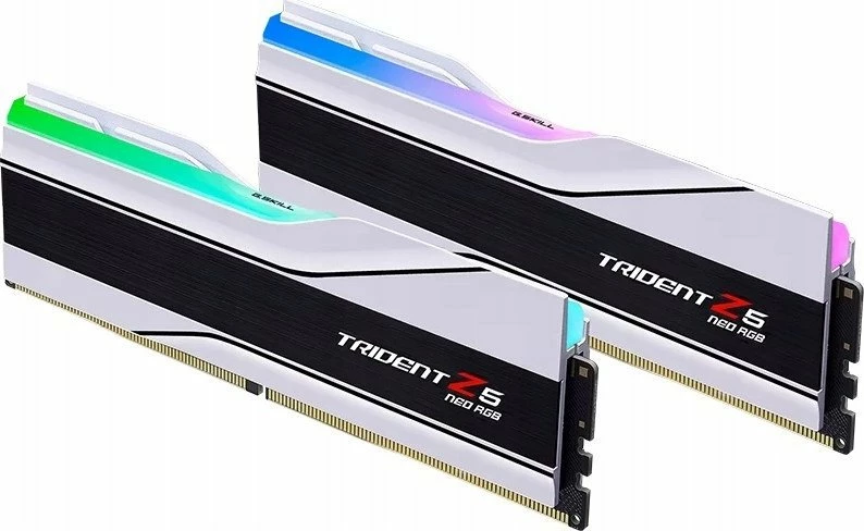 RAM Memorje G.Skill Trident Z5 Neo RGB F5-6000J2836G16GX2-TZ5NRW 32GB (2x16GB) DDR5 6000MHz CL28 UDIMM, bardhë/zi, set