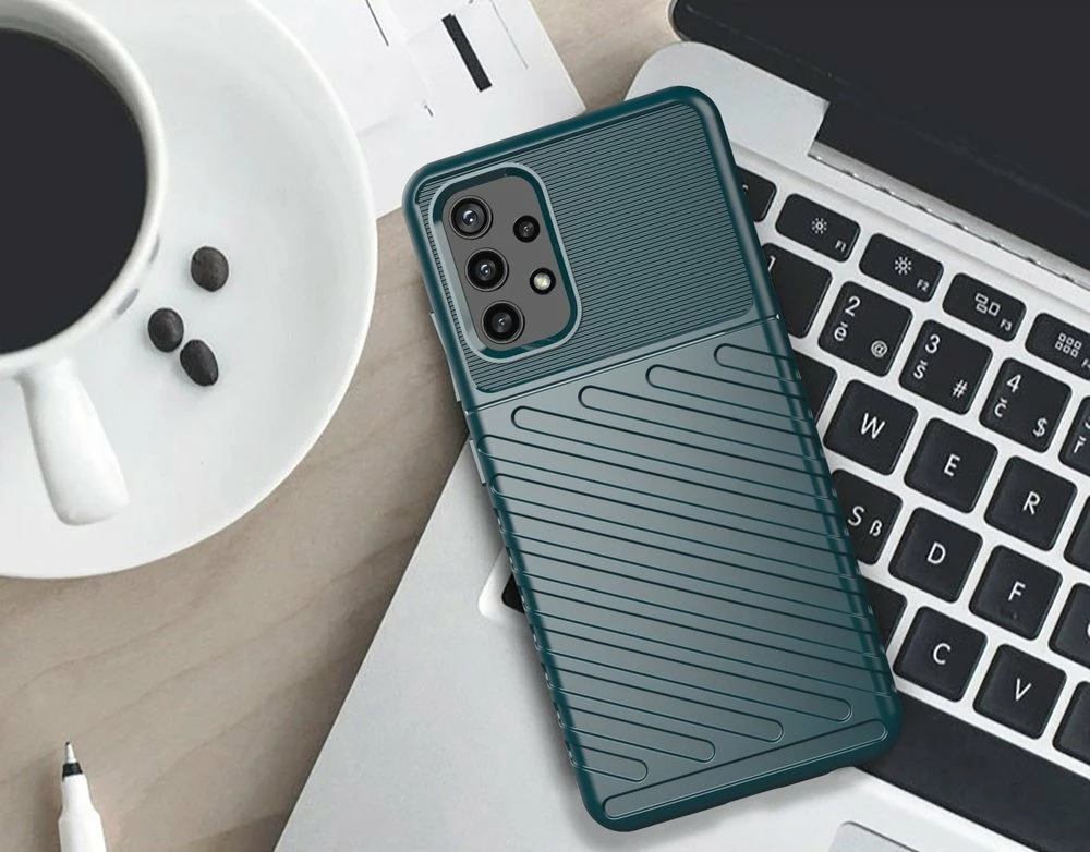 Mbështjellës Hurtel Thunder Case për Samsung Galaxy A32 5G, TPU, Kaltër