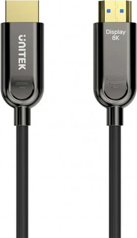 Kabëll HDMI optik UNITEK 8K 120Hz, 5m, i zi