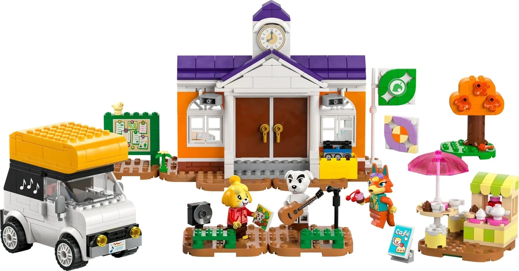 Set LEGO Animal Crossing 77052, K.K.'s Concert at the Plaza