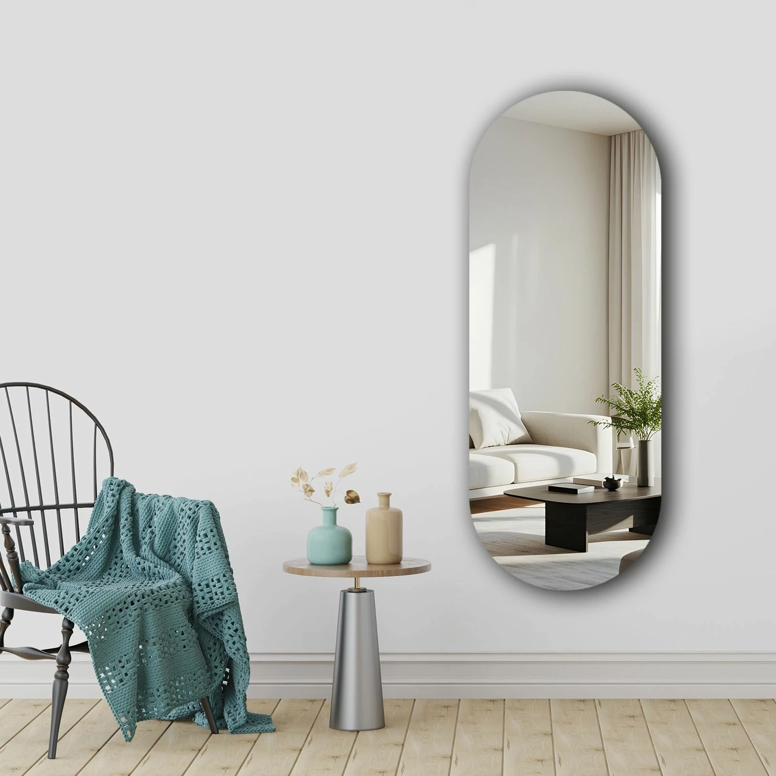 Pasqyrë Skye Decor, shumëngjyrëshe, 52x135cm, 52135Ayna-004