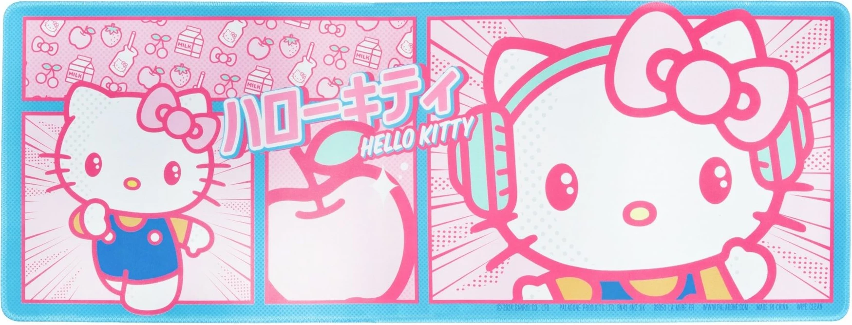 Mauspad Paladone Hello Kitty 800x300 mm, rezistent ndaj ujit, rozë