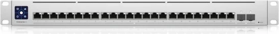 Switch i menaxhuar Ubiquiti UniFi Enterprise XG 24, 24 porta 10G Ethernet, çelik inox