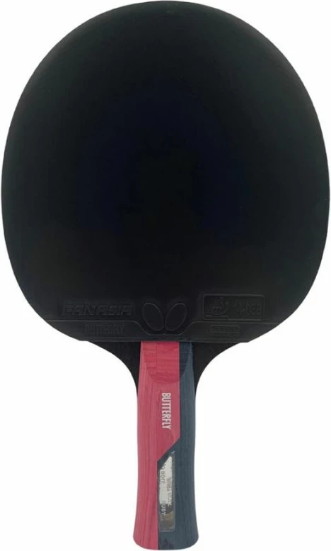 Reket pingpongu Butterfly, kuq e zi [Dorëza: FL-konkav]